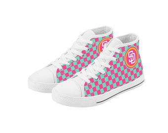 City Connect Checkers Kids Hi-Tops