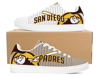 Padres Pinstripe Low Top Sneaks