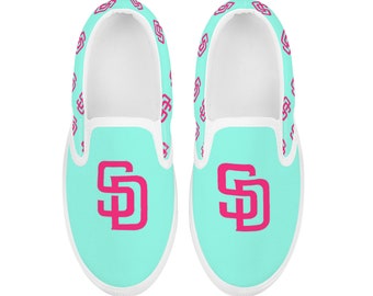 Padres City Connect Mint Kids Slip-ons