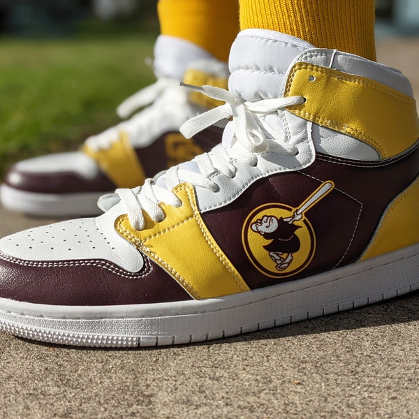 Padres Classic Mud & Mustard Hi-Top Sneaks