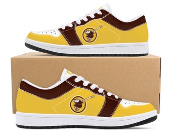 Brown, Gold & White Padres Swinging Friar Sneaks