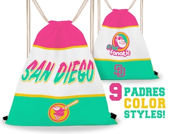 SD Padres Friar Fanatic Drawstring Bag