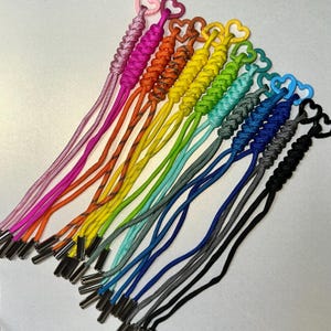 Heart Carabiner Paracord Keychain + Bag Charm