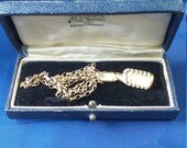 Vintage 1980s Sterling Silver 1950s Microphone Pendant and Chain.