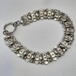 Fantastic Victorian Antique Sterling Silver Bracelet.