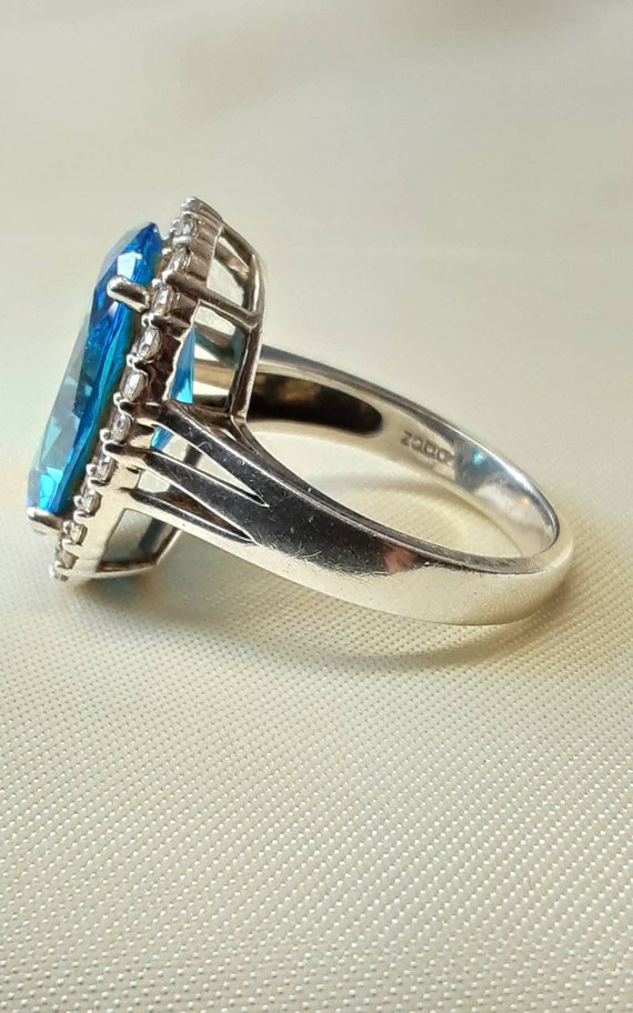 Stunning Vintage Sterling Silver and Cubic Zircon… - image 6