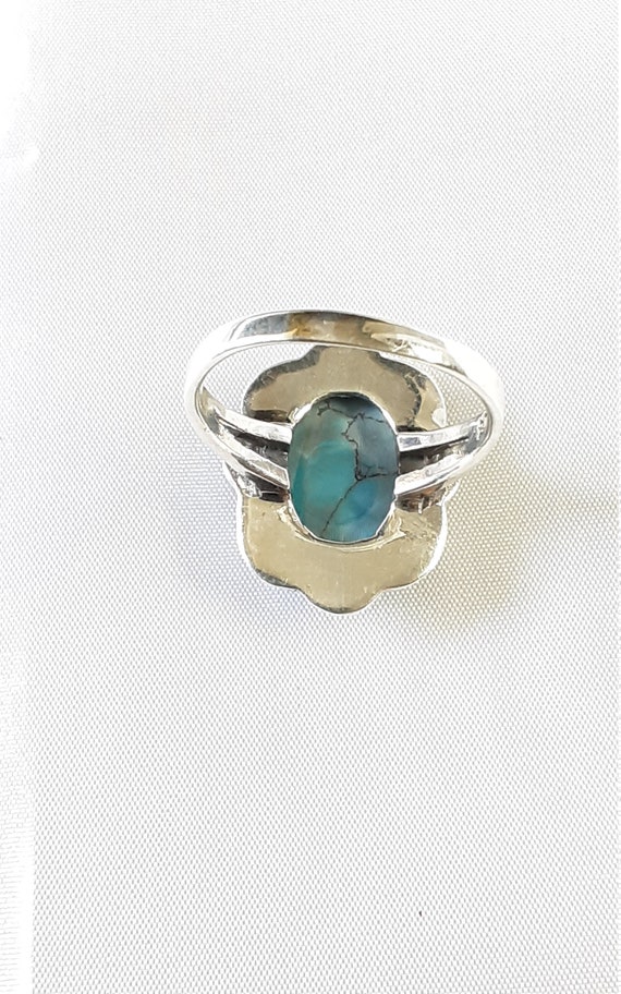 Stunning Vintage Sterling Silver and Turquoise, M… - image 7