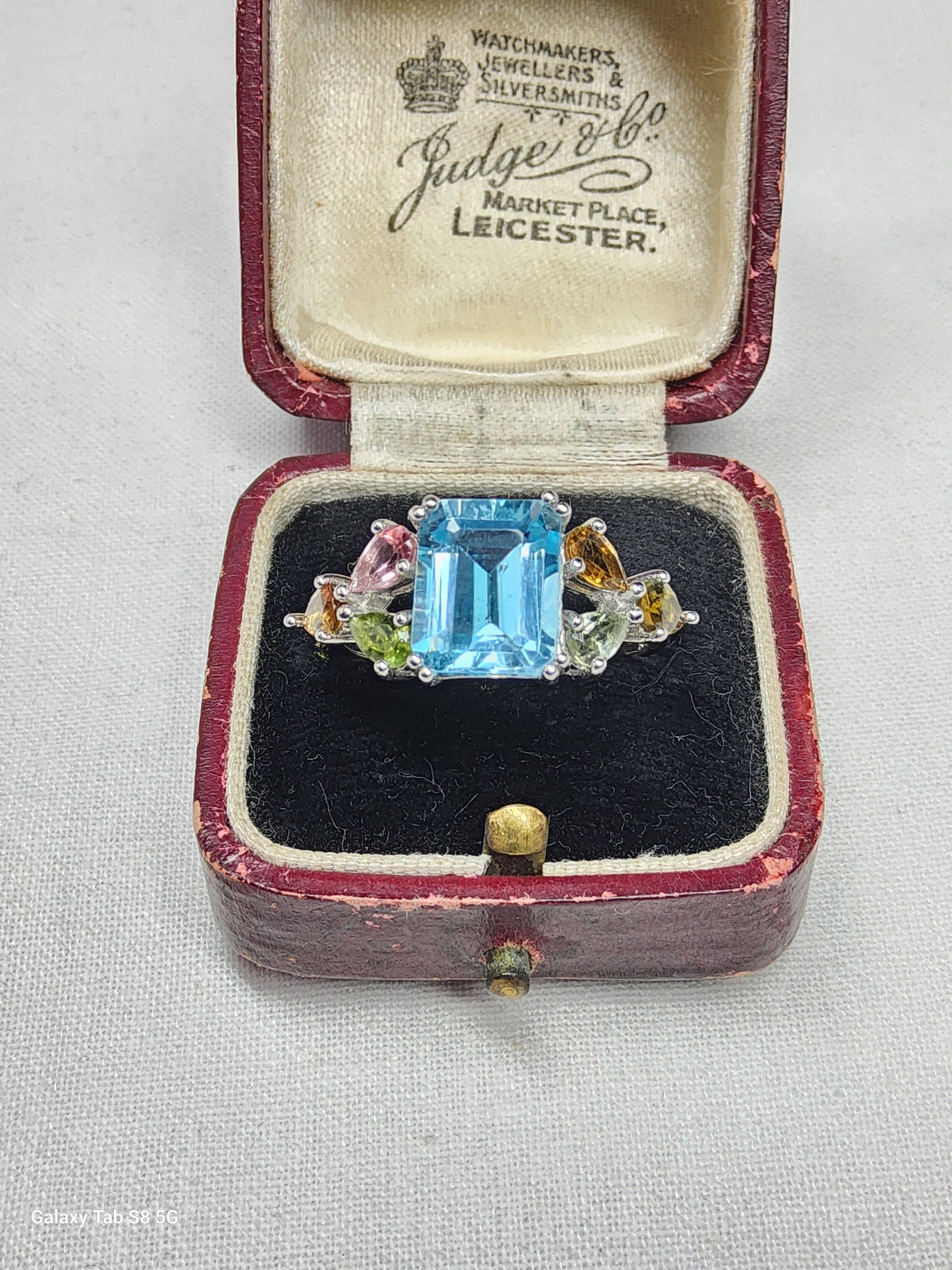 マルチトルマリン ホワイトトパーズ スターリングシルバー カクテル