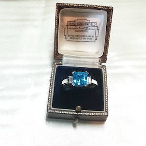 Glamorous Vintage Sterling Silver and Natural Cubic Zirconia Statement Ring.