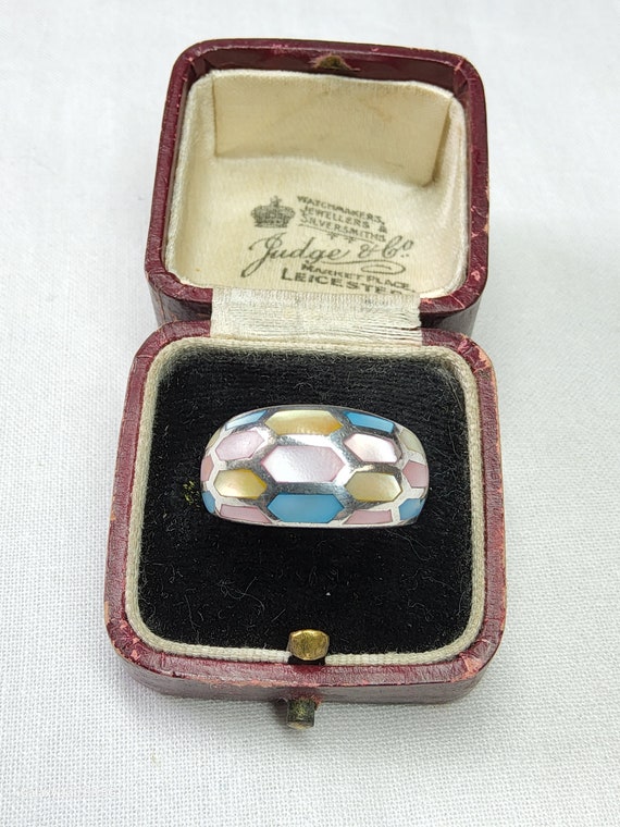 Superb Vintage, Woman's Sterling Silver and Multi… - image 1