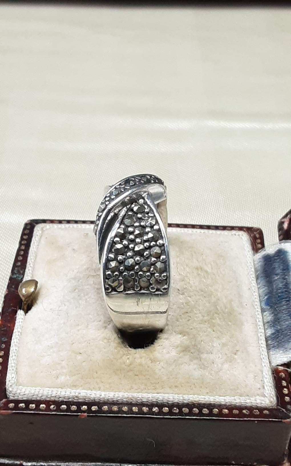 Beautiful Vintage Sterling Silver and Marcasite Ring. - Etsy