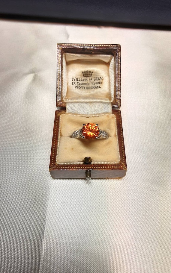 Superb Vintage Sterling Silver and Natural Citrine
