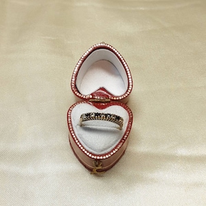 Superb Vintage Gold,Natural Clear Topaz and Natural Blue Topaz Multi Stone Ring.