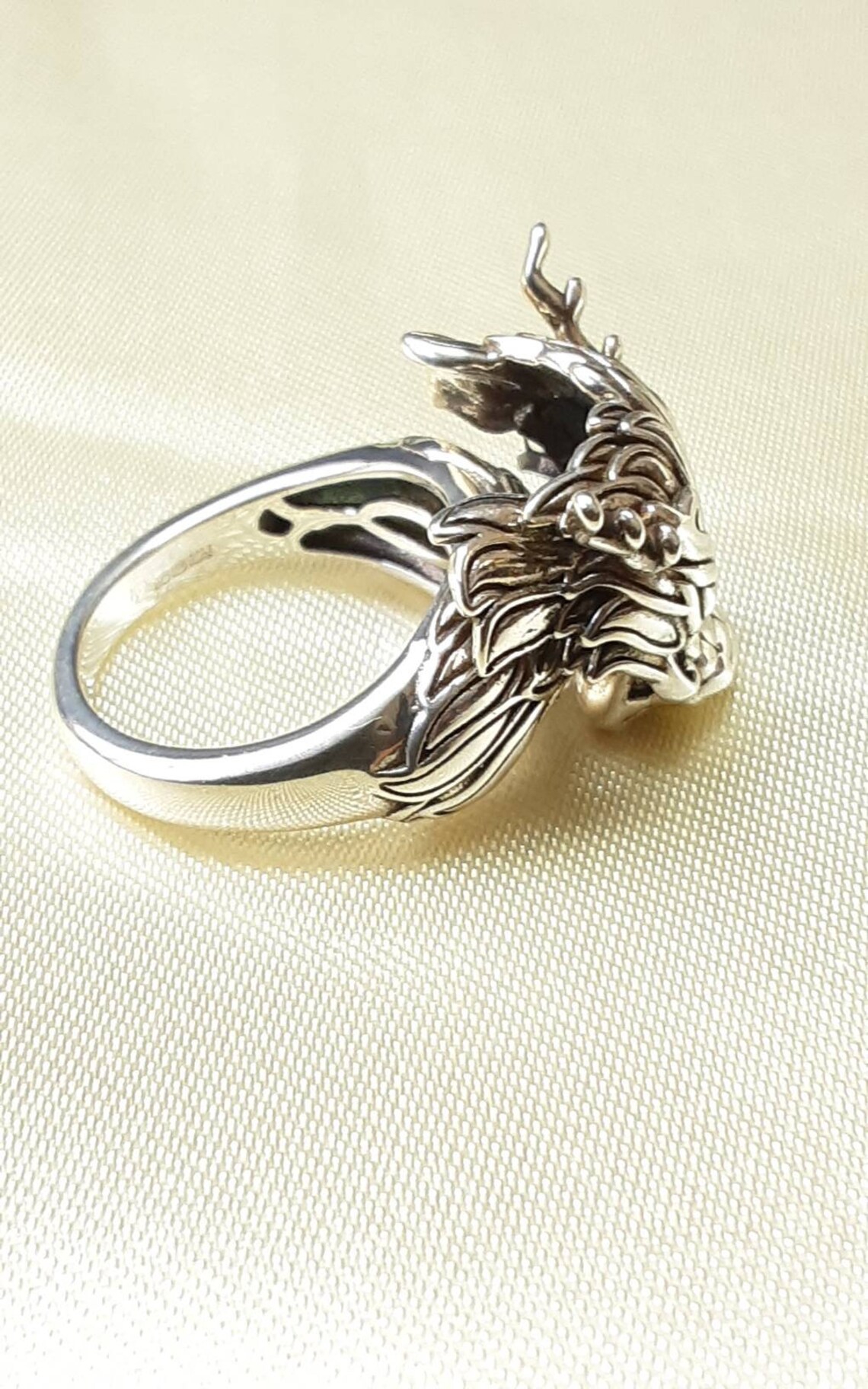 High Quality Vintage Sterling Silver Chinese Dragon Ring. | Etsy