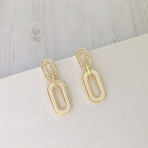 Invisible clip on earrings, Diamond Designed White Shell Loop Earrings