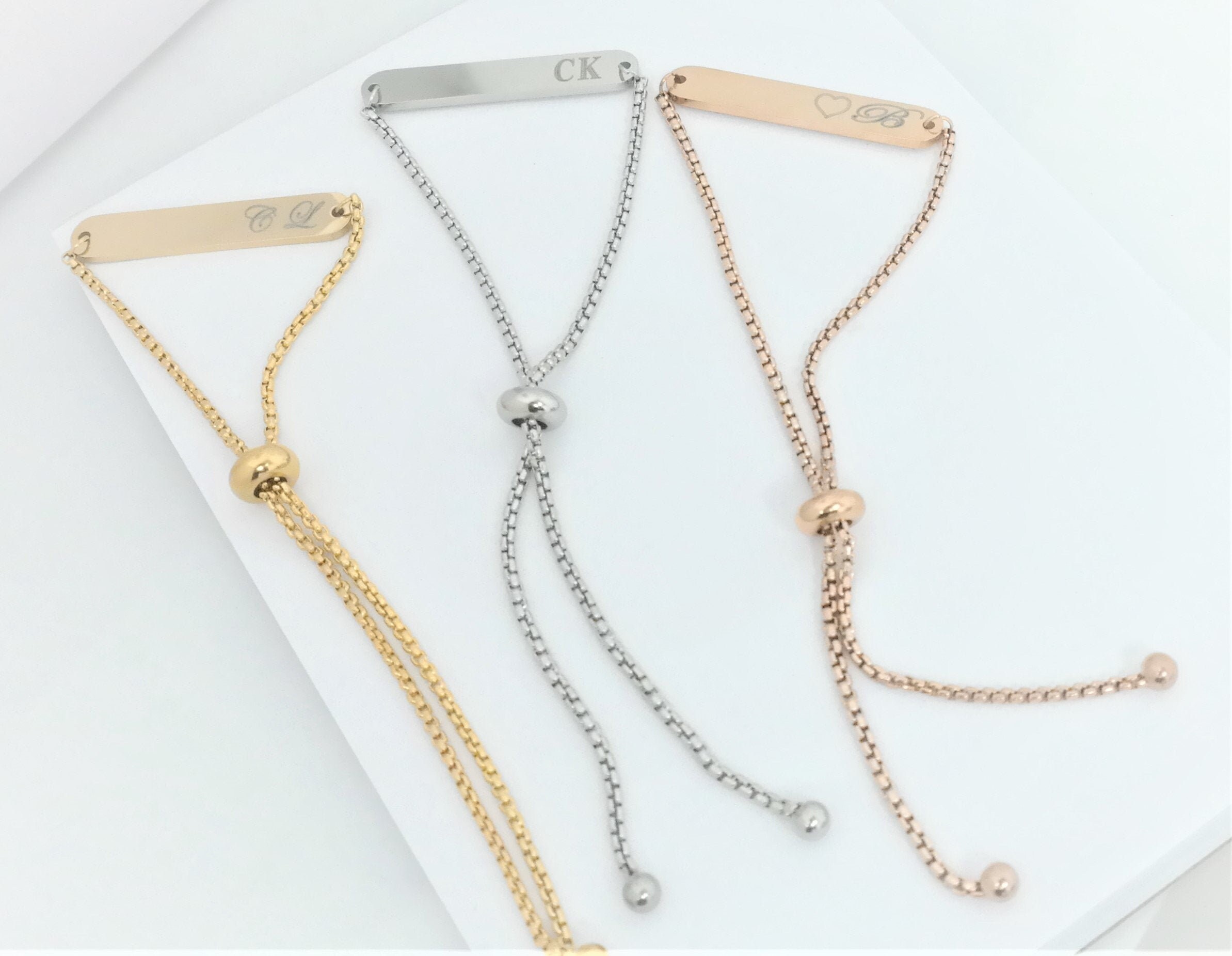 Elegant personalized bracelet adjustable to your wrist Etsy