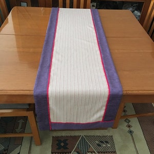 Fabric table runner, Fabric runner, Modern runner, Colered runner, Table cloths, stripe runner, Cotton runner,  Refrigerator cover