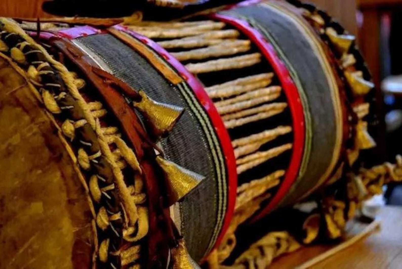 Gangan talking drum with stick and strap 100 authentic Etsy