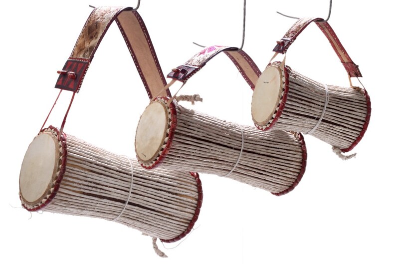 Gangan talking drum with stick and strap 100 authentic Etsy
