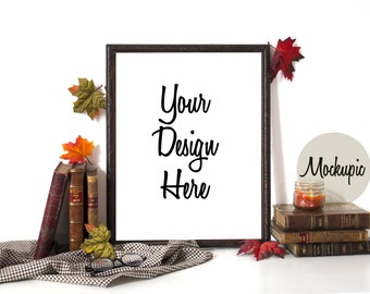 Download Fall Themed Frame Mockup Autumn Mockup For Prints Halloween Frame Mockup Digital Download All Free Mockups Templates