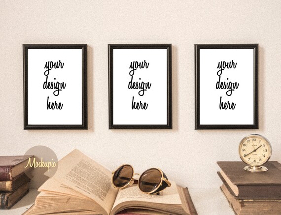 Vintage Sepia Frame Mockup 3 Frames Grainy Vintage Sepia Frame Mockup 3 Frames Grainy