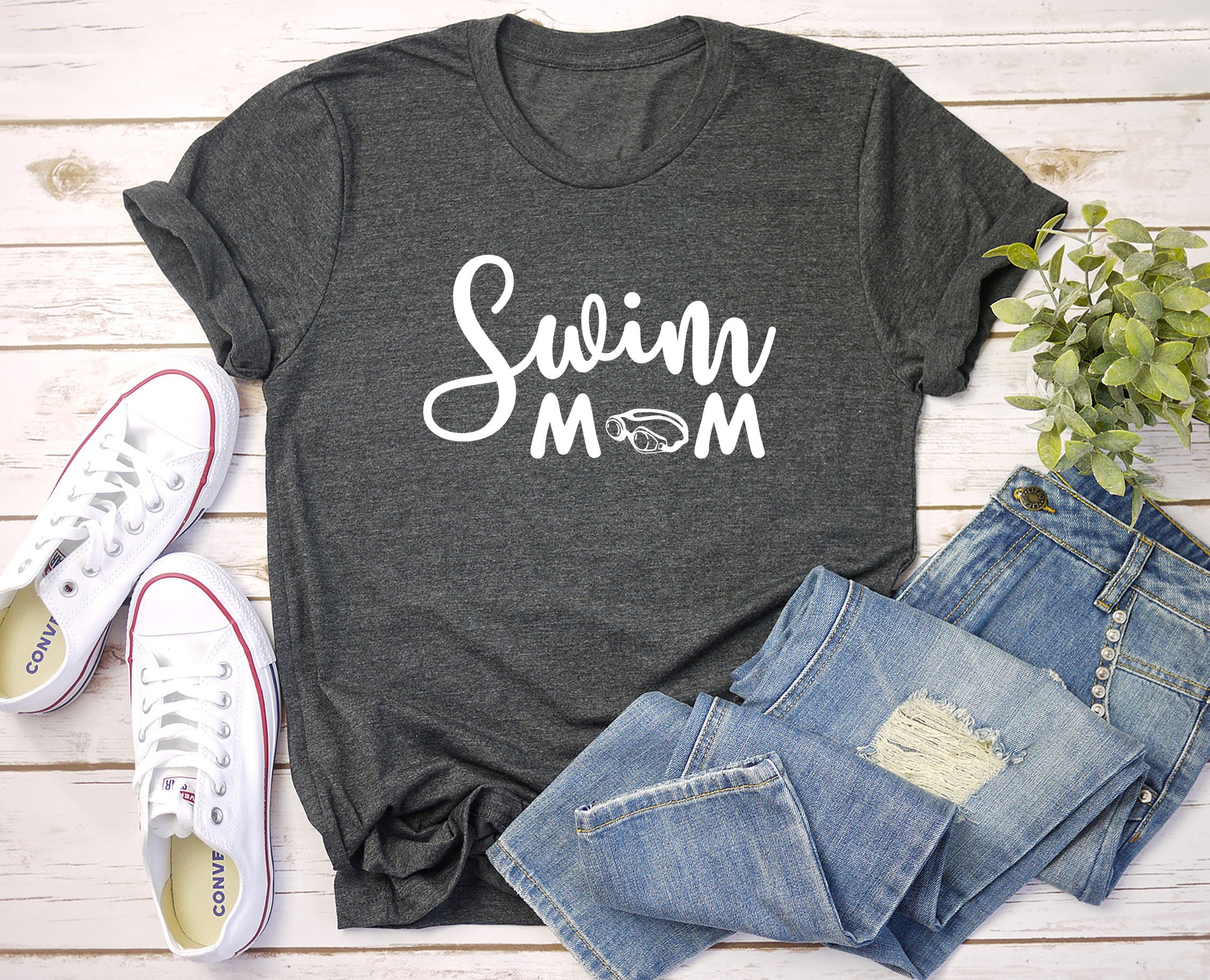 Swim Mom Shirt Womens Swim Mom TShirt Sports Mom Shirt Mom Etsy