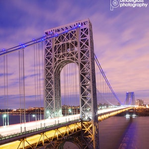 George Washington Bridge Lit for Autism Awareness Month