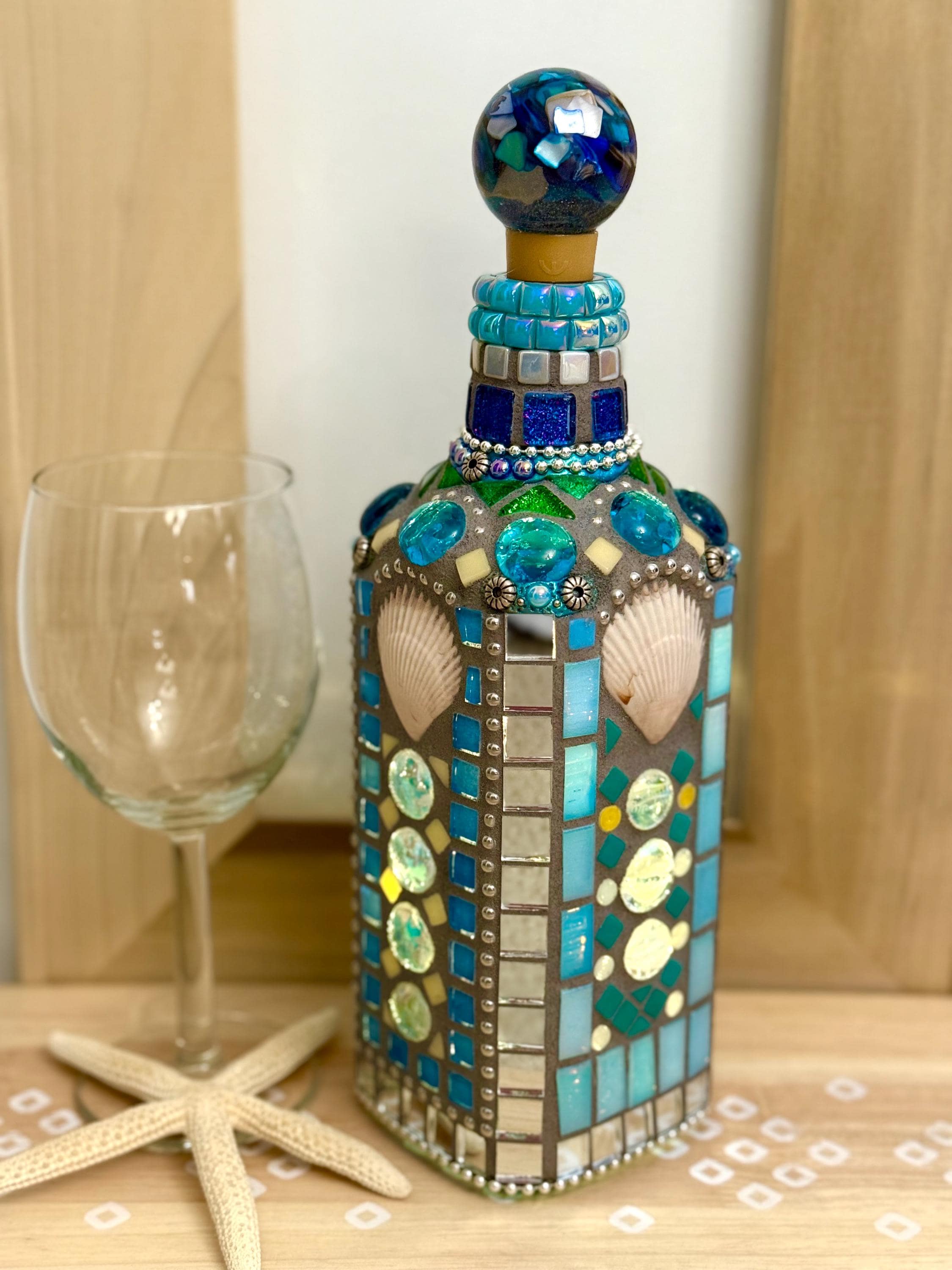 Wine bottle stained glass - Etsy 日本