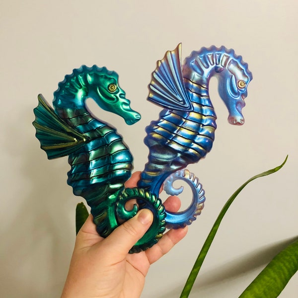 Seahorse Wall Decor Etsy