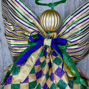 mardi gras angel tree topper
