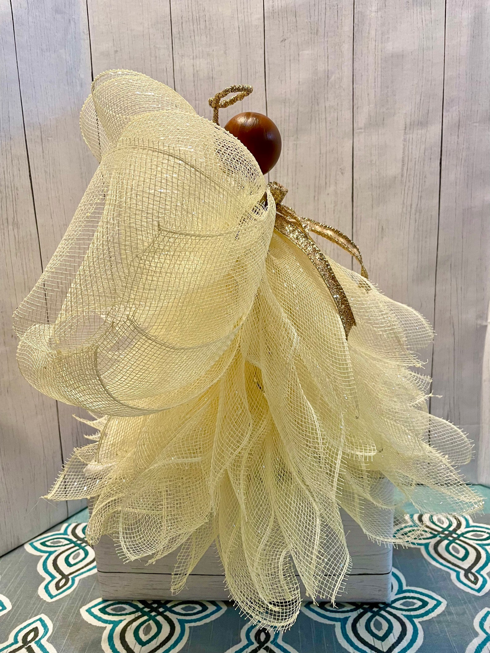 African American Ivory and Gold Christmas Tree Topper. African Etsy