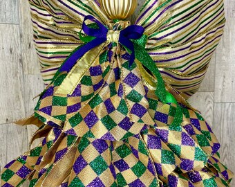 mardi gras angel tree topper