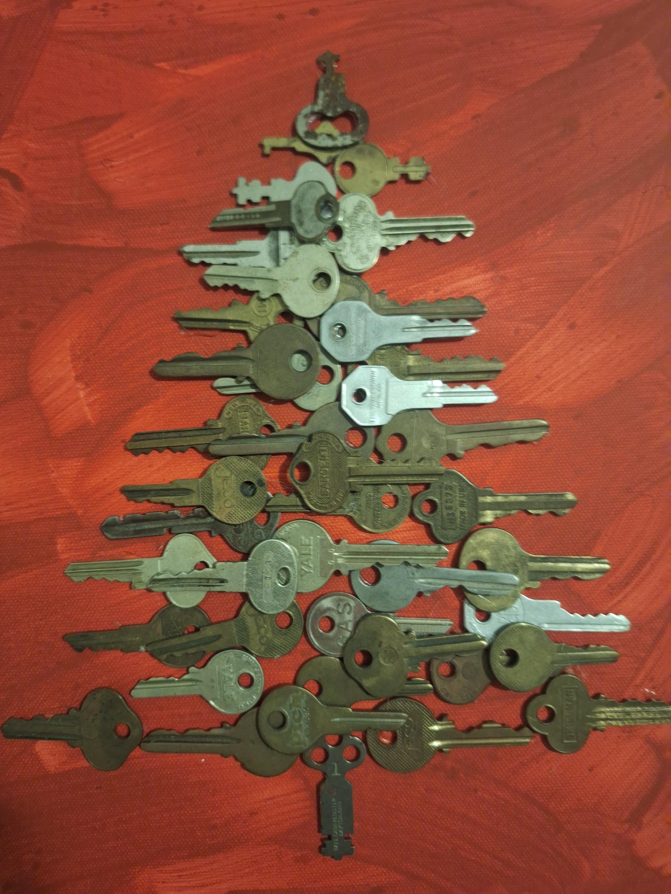 Key Tree Bells Antique Key Christmas Tree - Etsy
