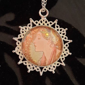 Small art nouveau pendant