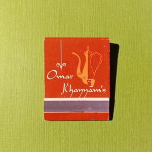 VINTAGE Omar Khannam&#39;s Matchbook_1970&#39;s