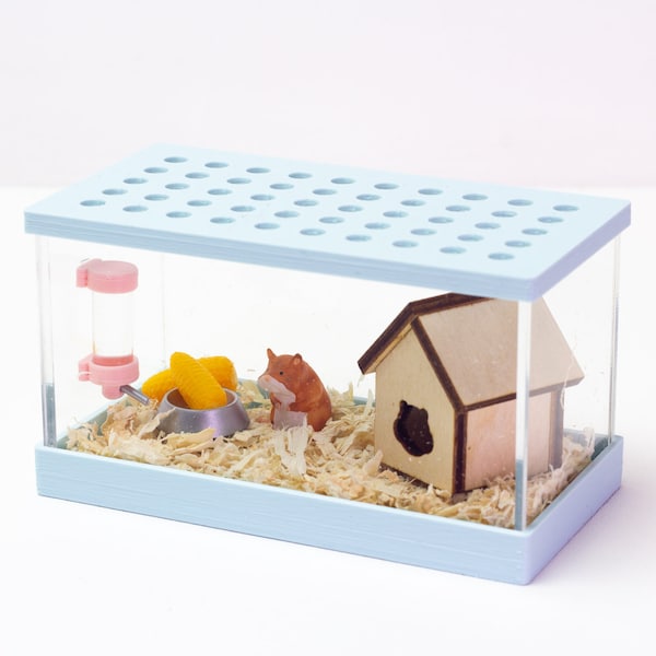 Miniature Hamster Cage | 1/6 1/4 | Dollhouse accessories | Dollhouse miniature | Dollhouse pet | For Blythe, BJD, MSD, Holala doll