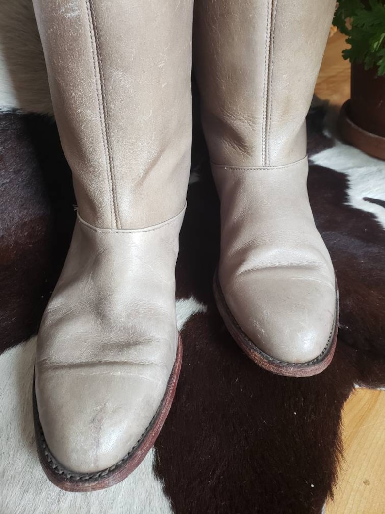 BOULET Sand Colored Leather Desert Cowboy Boots - Etsy