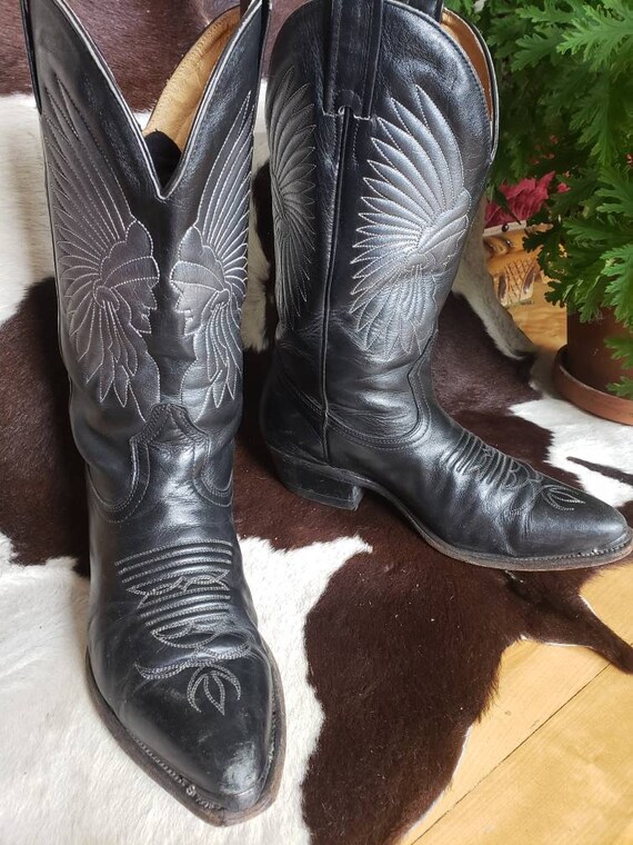 BOULET Gunmetal Chief stivali da cowboy | Etsy Italia
