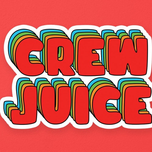 Crew Juice Claws Flight Attendant Funny Sticker Etsy