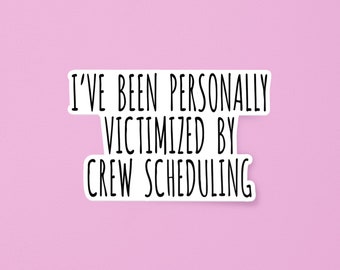 victime de la planification des équipes | Autocollant drôle d'agent de bord | SomeFlyStuff