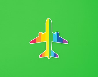 Cadeau d’agent de bord d’autocollant d’avion de fierté | Quelques trucs de mouche