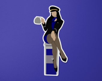 Agent de bord Galley Cart Sticker Cadeau | SomeFlyStuff