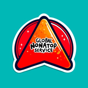 Nonstop Chip | Flight Attendant humor Sticker | SomeFlyStuff