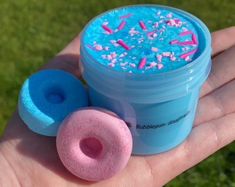 Bubblegum donuts diy clay scented slime *uk seller