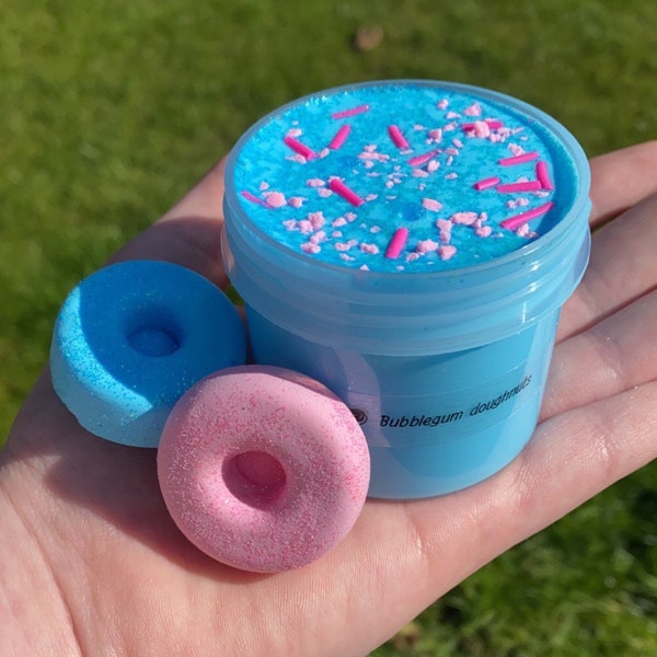 Bubblegum doughnuts diy clay scented slime *uk seller