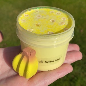 Banana bites diy clay scented slime *uk seller