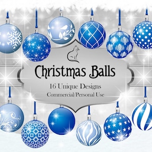 Clipart Bombki Bożonarodzeniowe, Sztuka Cyfrowa, Niebieskie Bombki Bożonarodzeniowe, Grafika Bożonarodzeniowa, Clipart Bożonarodzeniowy, Dekoracje Choinkowe, Scrapbooking
