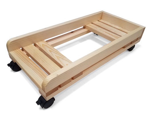 Wooden computer tower on sale stand