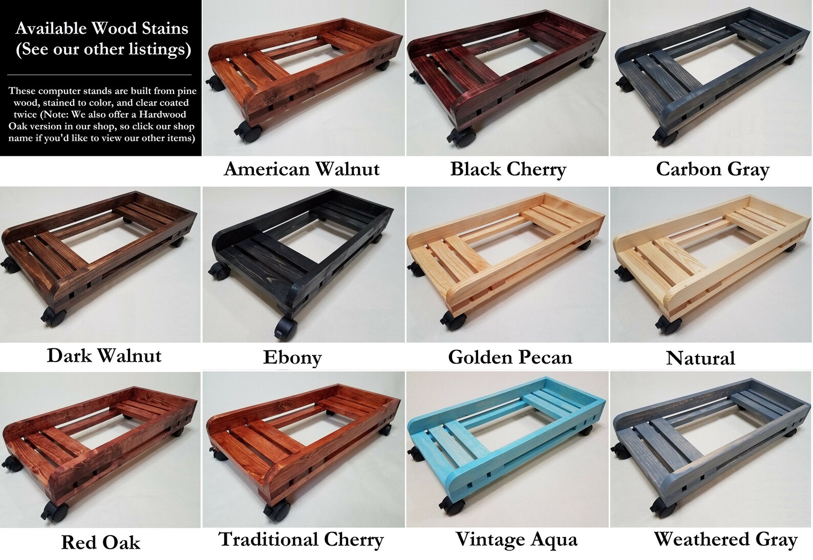 Natural Gaming PC Case Stand for Desktop Computer Tower Geek Etsy