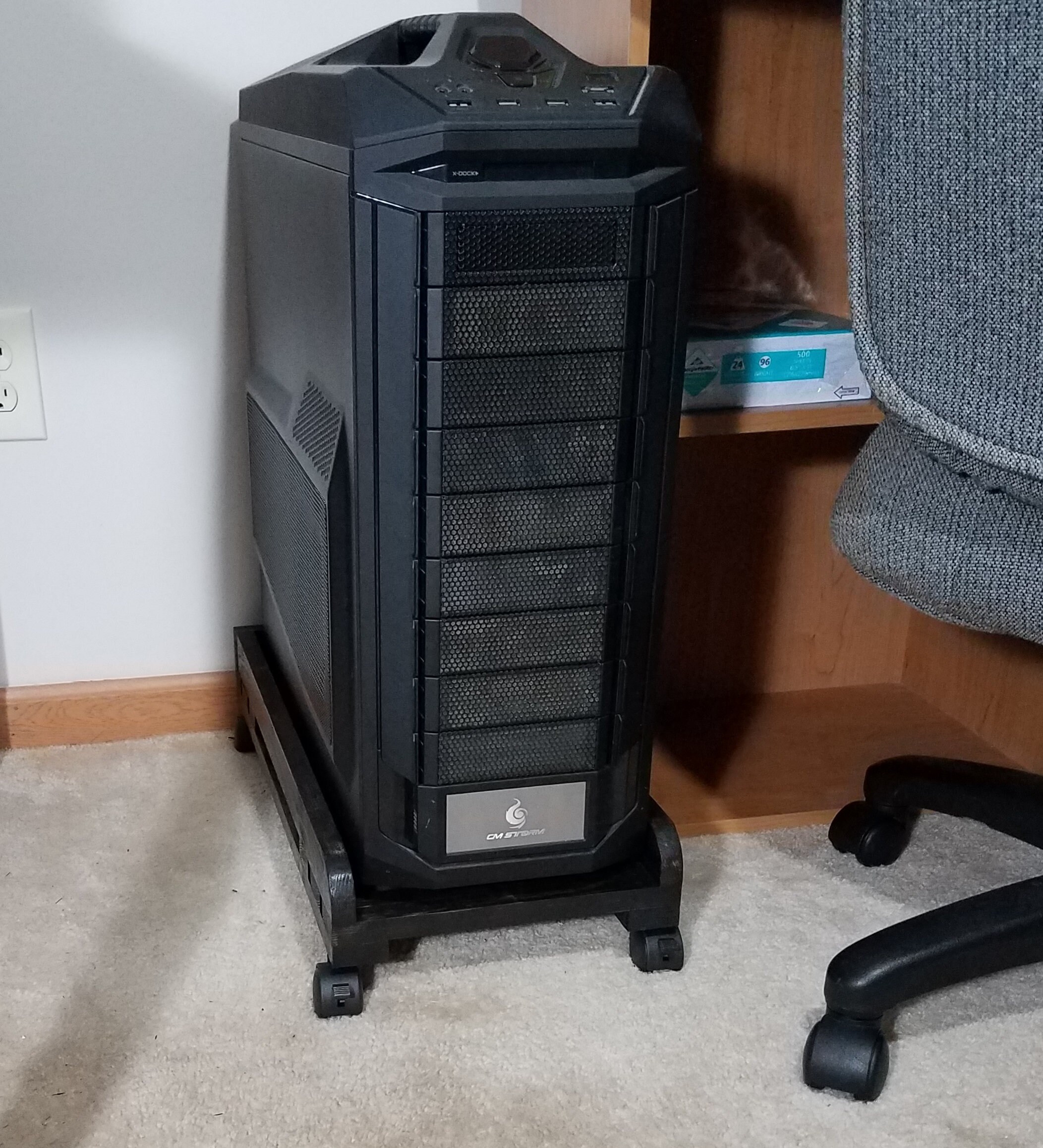 Ebony Gaming PC Case Stand for Desktop Computer Tower Geek Etsy